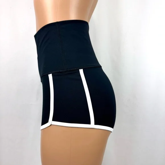 Fp Movement By Free People Fitted Shorts Island Time Shorts Black Sz S Coastal - Picture 9 of 16